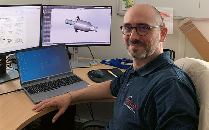 Fabien, responsable du bureau d’études
